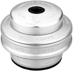 Wolf Tooth Headset Upper Wolf Tooth Performance Headset - EC34/28.6 Upper 16mm Stack Raw Silver