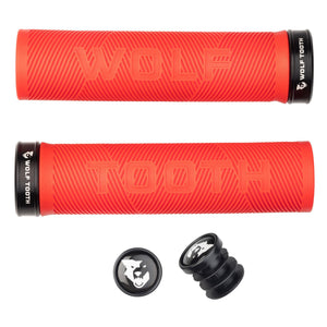 Wolf Tooth Lock-On Grips Red/Black Wolf Tooth Components Echo Lock-on Grips