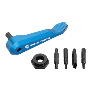 Wolf Tooth Multi Tools Blue Wolf Tooth Components Axle Handle Multi-Tool Black