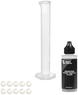 Wolf Tooth Seatpost Parts and Accessories Refill Fluid (2Oz) Wolf Tooth Components Resolve 100 Hour Service Kit