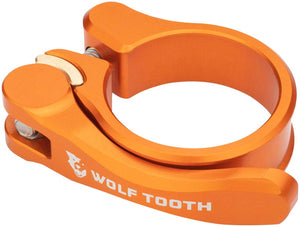 Wolf Tooth Seatpost Parts and Accessories Wolf Tooth Components Quick Release Seatpost Clamp - 28.6mm QR Orange