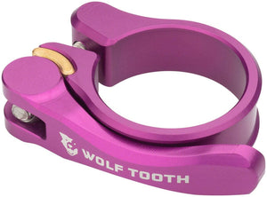 Wolf Tooth Seatpost Parts and Accessories Wolf Tooth Components Quick Release Seatpost Clamp - 28.6mm QR Purple