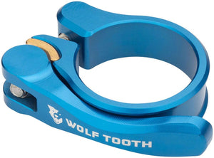 Wolf Tooth Seatpost Parts and Accessories Wolf Tooth Components Quick Release Seatpost Clamp - 29.8mm QR Blue
