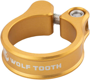 Wolf Tooth Seatpost Parts and Accessories Wolf Tooth Seatpost Clamp - 29.8mm Bolt-On Gold