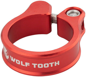 Wolf Tooth Seatpost Parts and Accessories Wolf Tooth Seatpost Clamp - 29.8mm Bolt-On Red