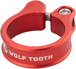 Wolf Tooth Seatpost Parts and Accessories Wolf Tooth Seatpost Clamp - 34.9mm Bolt-On Red