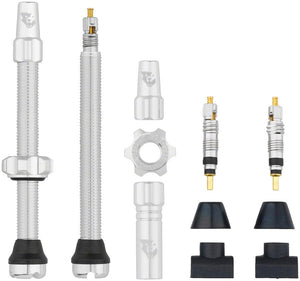 Wolf Tooth Tubeless Valves Wolf Tooth Tubeless Valve Stem Kit - 60 mm Silver
