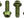 Wolf Tooth Water Bottle Cage Parts Olive Wolf Tooth Water Bottle Cage Bolts - Set/4 Aluminum